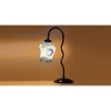 Multicolor Mosaic Glass Zig Zag Curvy Table lamp with Iron Base (EN15)