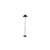 Jasper Black Fabric Floor Lamp with Black Iron Base