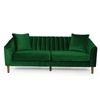 Mid Century Fabric Sofa (Green)