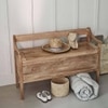 Meridian  Mango Wood Bench  In Natural Finish