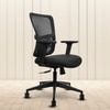Ignis Mid Back Mesh Office Chair in Black Colour