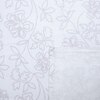 White And Lavender Shade Floral Cotton 400 Tc Flat Double Queen Size Bedsheet With 2 Pillow Covers