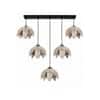 Devansh Solid Wood Electric Wall Light in Brown Colour with Red Shade Count of 1 Light