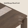 Atlas Crest Storage Solid Wood 6 Seater Dining Table With Set Of 6 Ludo Dining Chairs