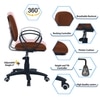 Doriona Low Back Ergonomic Chair in Brown Colour