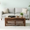 Erickson Sheesham Wood Coffee Table In Teak Finish