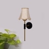 Devansh Metal Wall Mounted Lamp With Beige Jute Shade