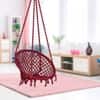 Swingzy Cotton Round Swing for Adults Maroon Without Accessories