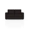 Apollo Compact High Back 2 Seater  Fabric Sofa In Deep Brown Velvet Colour