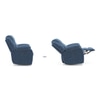 Atticus Single Seater Swivel Rock Recliner in Baltic Blue Colour