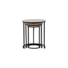Lochellen Metal Side Table in Black Finish