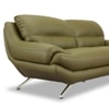 Clarkson 3 Seater Leatherette Sole in Olive Green Colour