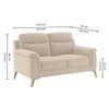 Niwara Velvet 2 Seater  sofa in Beige color