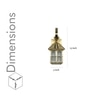Calsada Classic Brass and Glass Wall Light