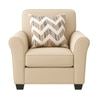Sehran 1 Seater Sofa In Fabric Cream Color
