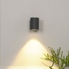 Luga Single Led Wall Sportlight In Grey Finish