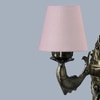 Devansh Metal Electric Wall Light in Antique Gold Colour with Grey Shade Count of 1 Light