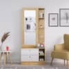 Hexa Red Wooden Dressing Table in Giant Wood and Frosty White Colour