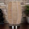Dholak Bamboo table lamp with Steel Base =-39