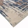 Ivory Blue Brown Abstract Wool Silk Hand Tufted Area Rug for Living Room Bedroom 12x15