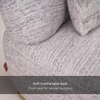 Opus 1 Seater Fabric Sofa in Dusk Grey Colour