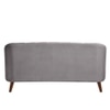 Nilo Velvet 3 Seater Sofa in Grey Colour