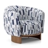 Eclipse Lounge Chair in Pixel Blue Colour