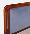 Lotus Solid Wood Queen  Size Upholstered Bed With Box Storage (Honey Oak Finish)