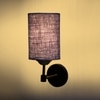 Devansh Metal Electric Wall Light in Black Colour with Blue Shade Count of 1 Light