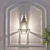 Giovanny Classic Brass and Glass Wall Light
