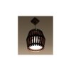 Bourbon Brown Solid Wood Single Hanging Light