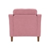 Menta Boucle Fabric Lounge Chair in Pink Colour