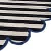 Jaipur Rugs Striped Wool 6x6 Feet Ebony And White Dhurrie Carpet For Living Room And Home
