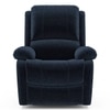 Lebowski Fabric One Seater Manual Recliner in Cobalt Fabric Colour