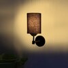 Devansh Metal Electric Wall Light in Black Colour with Black Shade Count of 1 Light