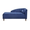 Korslund Velvet Chaise Launger in Navy Blue Colour