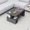 Hexa Engineered Wood Coffee Table With Storage In Slate Grey