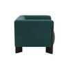 Octavia Boucle Fabric Lounge Chair in Green