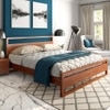Turner Solid Wood Queen  Size Bed Without Storage (Dark Oak Finish)