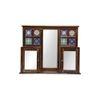 barrie solid wood mirror in brown colour