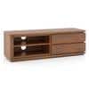 Vector Solid Wood TV Unit in Amber Walnut Finish
