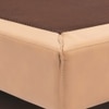 Sable Leather Double  Size Bed Without Storage (Brown Colour)