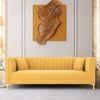 Tuxedo Fabric Sofa (Yellow)