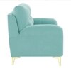 Osbert Velvet 3 Seater Sofa in Tourquise Color