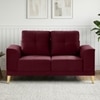 Nency Velvet 2 seater Sofa Maroon