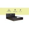 Styx Solid Wood King Size Drawer Storage Bed In Melamine Finish