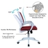 Mmarveal Mid Back Ergonomic Chair in Red Colour