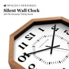 Inverted Index Octagonal Wooden Wall Clock