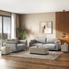 Diana 3 Seater Fabric Sofa In Grey Colour