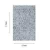 Neulooms Handloom Knotted Reversible Flatweave Area Rug Blue or Ivory 3x5